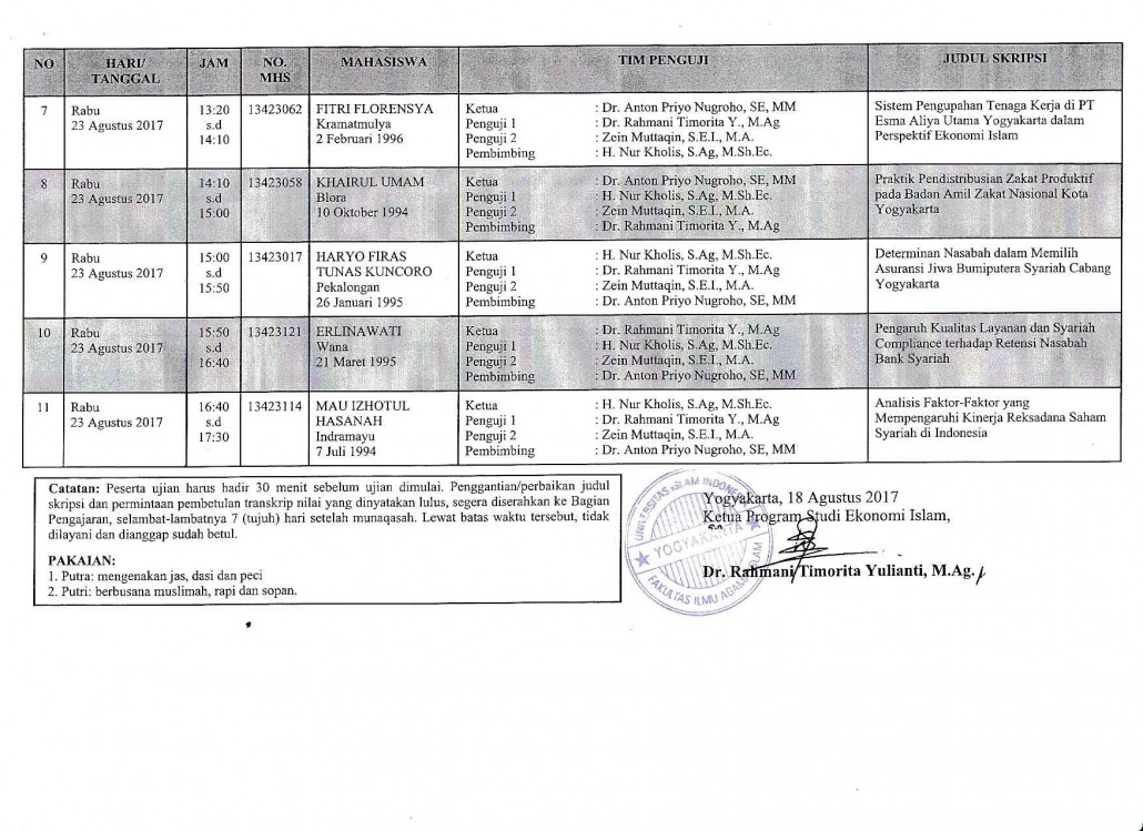 jadwal munaqasah