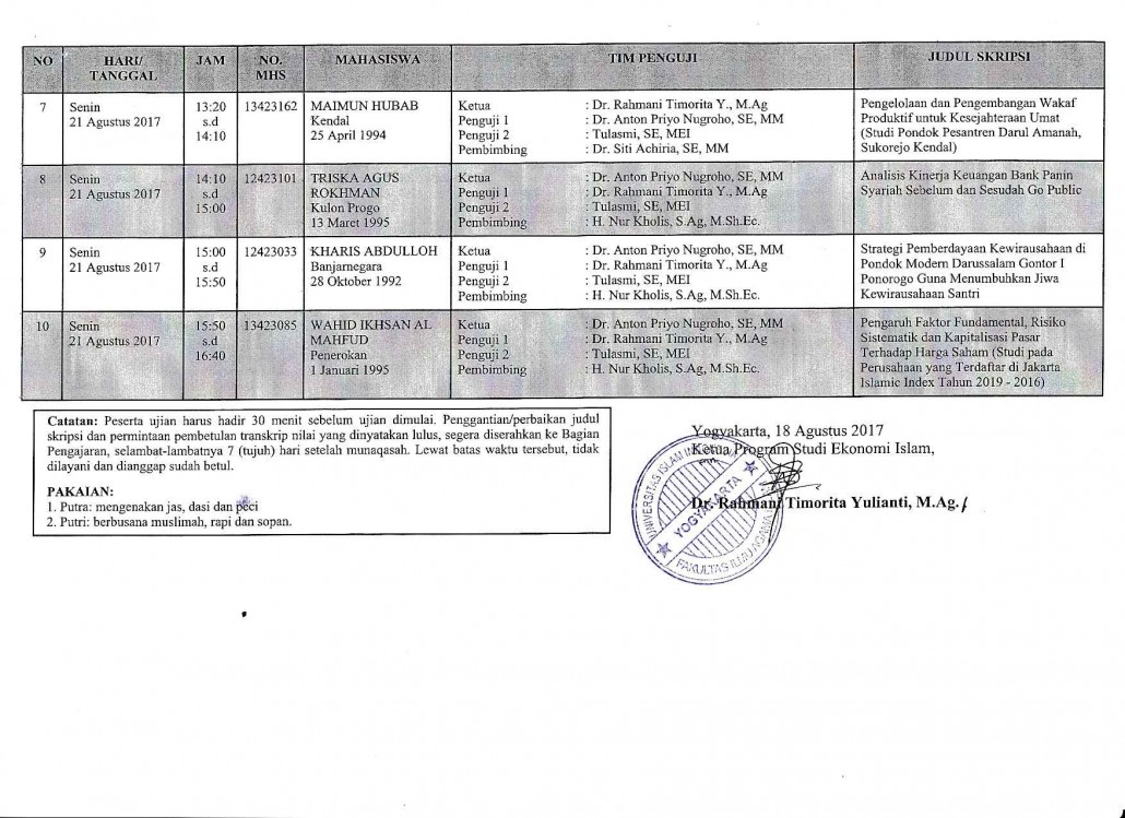 jadwal munaqasah